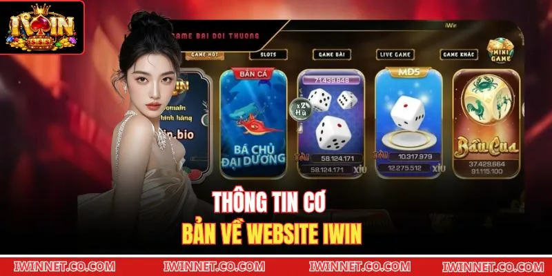Thông tin cơ bản về website Iwin